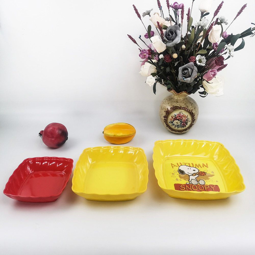 La vaisselle faite sur commande de catégorie comestible de logo place le bol de fruit sûr de nourriture durable