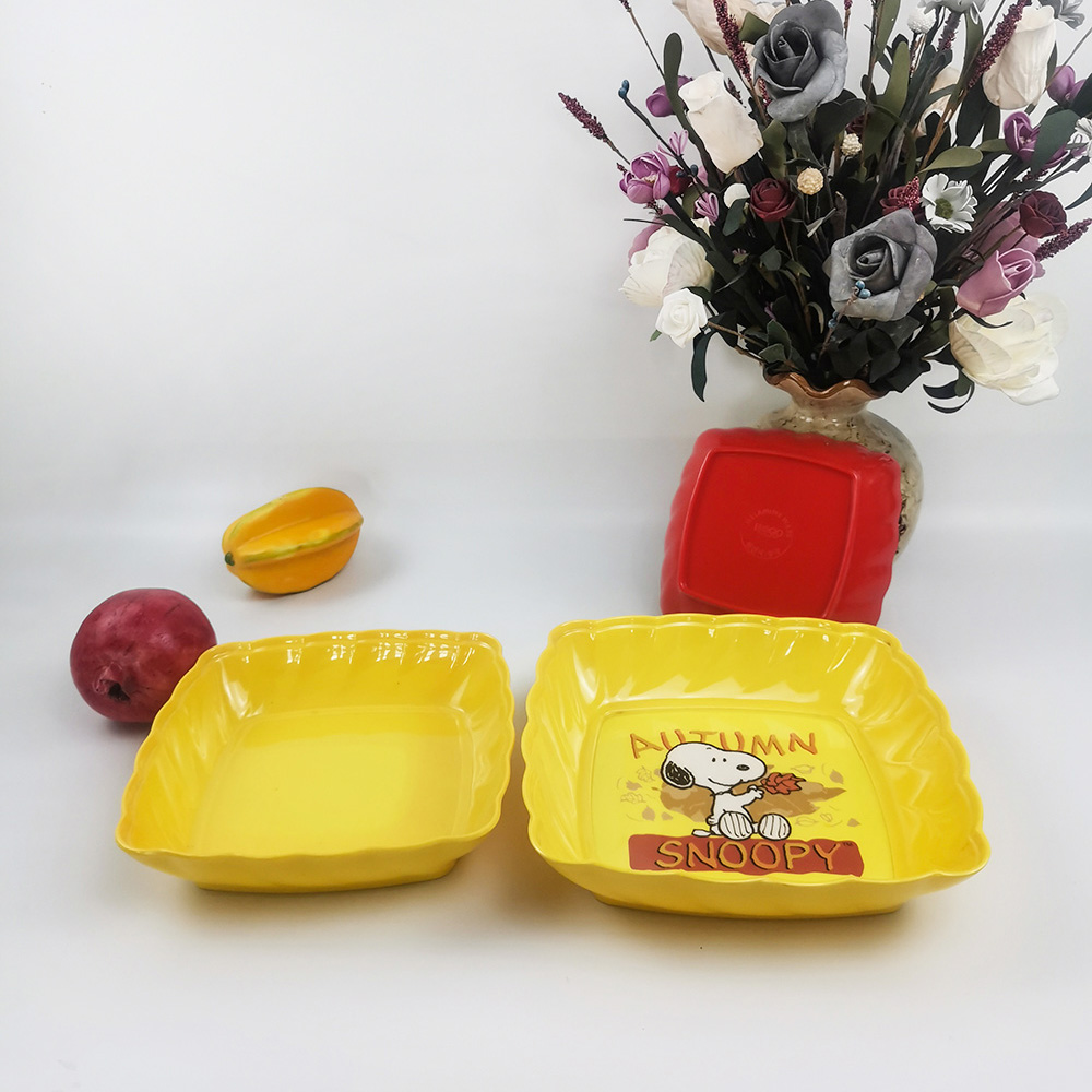 La vaisselle faite sur commande de catégorie comestible de logo place le bol de fruit sûr de nourriture durable