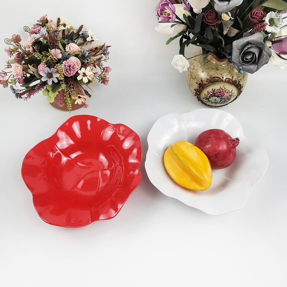 Bol de fruits à salade de nourriture occidentale à la feuille de lotus créatif et respectueux de l'environnement
