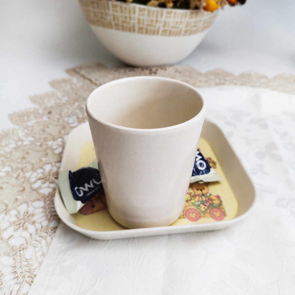 Prise en charge de la personnalisation de la tasse de café à boire pour enfants en mélamine